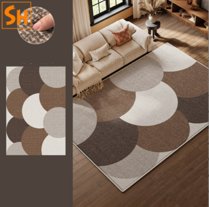 Thảm trang trí sofa tông nâu hiện đại DH9125