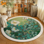 Thảm tròn mô phỏng bức tranh sơn dầu LZ3052