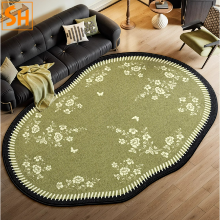 Thảm xanh hoa lá phong cách thiên nhiên LN6225