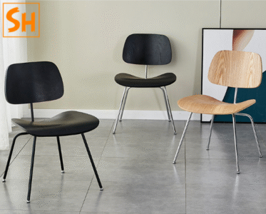Ghế ăn Ant chair tựa lưng gỗ chân sắt nghệ thuật BOF36
