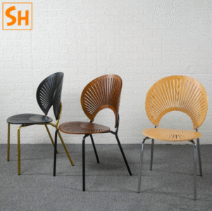 Ghế ăn hình vỏ sò bằng gỗ BO2046
