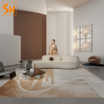 Thảm phòng ngủ cao cấp kiểu Ý DO7543