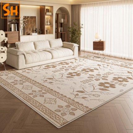 Thảm phòng ngủ phong cách Châu Âu vintage DN0201
