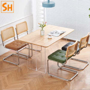Ghế ăn bằng mây phòng khách quán cà phê BOF55