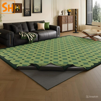 Thảm tháo rời hai lớp màu matcha thời thượng LN5725