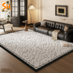 Thảm trải bàn cà phê họa tiết thanh lịch JR0809