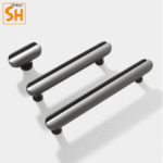 Tay nắm hộc tủ xám ngọc trai cá tính JH7198-C