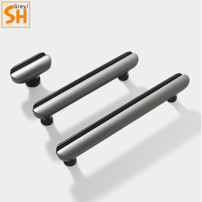 Tay nắm hộc tủ xám ngọc trai cá tính JH7198-C 1 Tay nắm hộc tủ xám ngọc trai cá tính JH7198-C