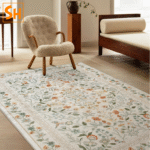 Thảm lót sofa họa tiết hoa lá mềm mại GA0909
