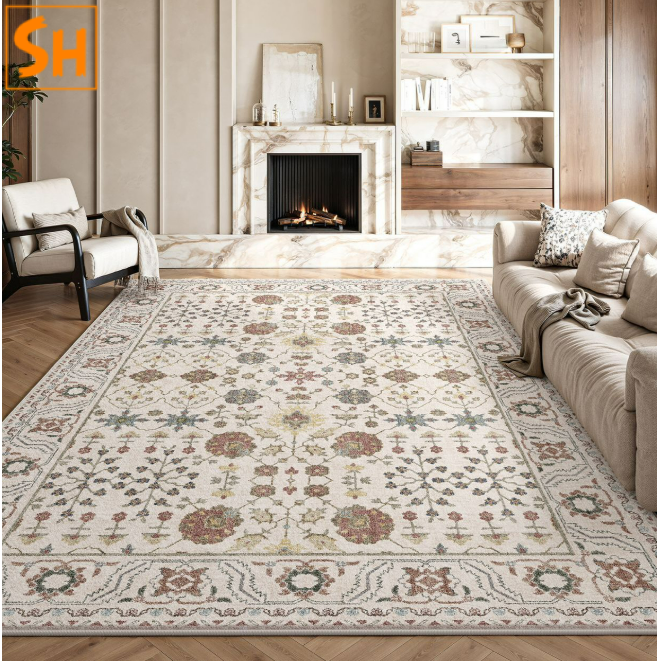 Thảm trải sàn Vintage Châu âu bền đẹp DH9312 3 Thảm trải sàn Vintage Châu âu bền đẹp DH9312