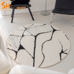 Thảm tròn lót sofa họa tiết nghệ thuật DK2709