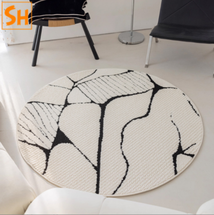 Thảm tròn lót sofa họa tiết nghệ thuật DK2709