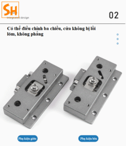 Phụ kiện cửa lùa cánh phẳng giảm chấn CG182 8