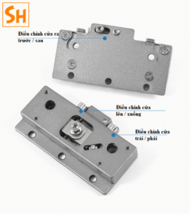 Phụ kiện cửa lùa cánh phẳng giảm chấn CG182 9