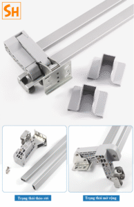 Phụ kiện cửa lùa cánh phẳng giảm chấn CG182 10