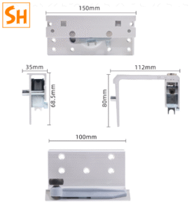 Phụ kiện cửa lùa giảm chấn tủ quần áo YG206 9