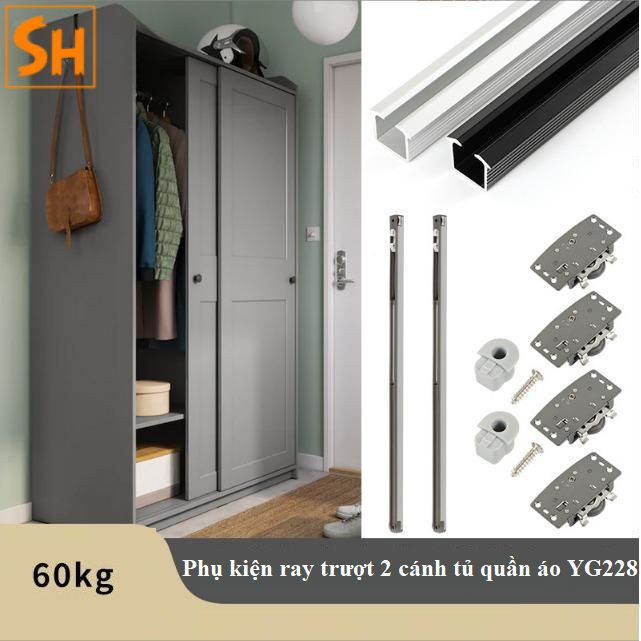 phu-kien-ray-truot-2-canh-giam-chan-tu-quan-ao-yg228-1 Phụ kiện ray trượt 2 cánh giảm chấn tủ quần áo YG228 1