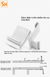 Phụ kiện ray trượt cửa lùa cánh phẳng bằng điện BTS-CAD 9