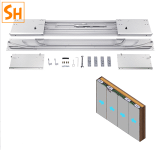 Phụ kiện ray trượt cửa lùa cánh phẳng BTS-MFD 7