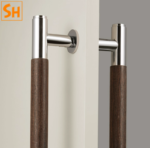 Tay nắm cửa thông phòng ngủ thân gỗ P3065