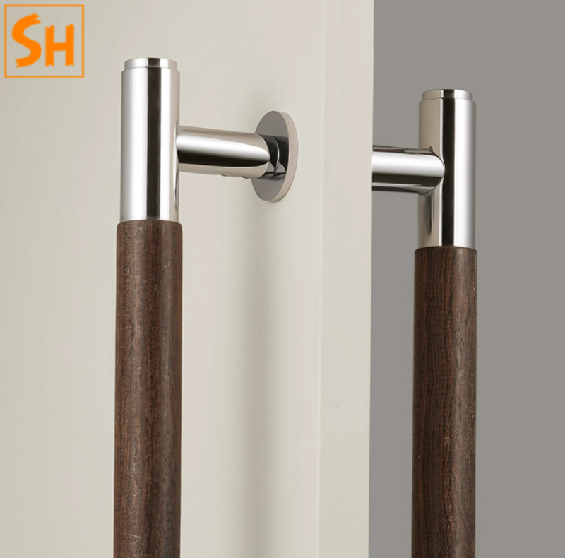Tay nắm cửa thông phòng ngủ thân gỗ P3065 7 Tay nắm cửa thông phòng ngủ thân gỗ P3065