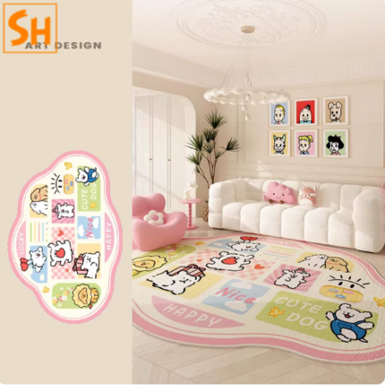 Thảm phòng trẻ em hoạt hình dễ thương CL3010