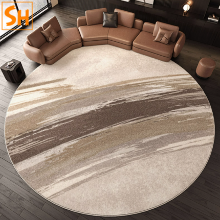 Thảm tròn chống thấm nước decor studio YX1249