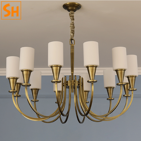 Đèn chùm thả đồng H65 cao cấp MJ2036 6 Đèn chùm thả đồng H65 cao cấp MJ2036