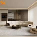 Thảm trải sàn khu vực lounge studio nghệ thuật LD2498