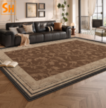 Thảm trang trí tông nâu họa tiết cổ điển JR1126