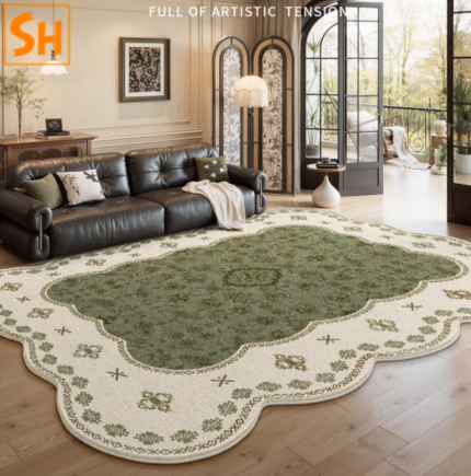 Thảm lót sàn viền bo cong độc đáo DH1226