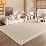Thảm trang trí không gian tông be trung tính DH9625