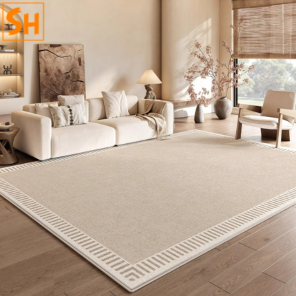 Thảm trang trí không gian tông be trung tính DH9625