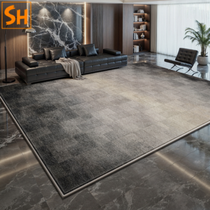 Thảm trang trí màu loang xám sang trọng DN0912