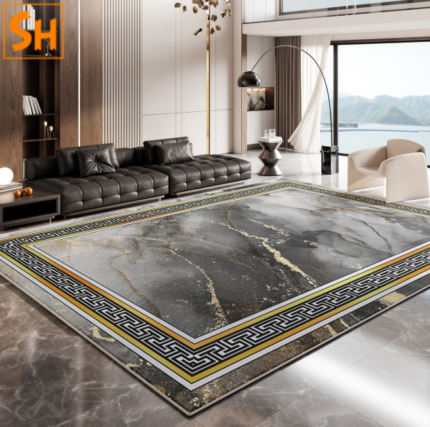 Thảm phòng khách họa tiết vân đá luxury LN2280
