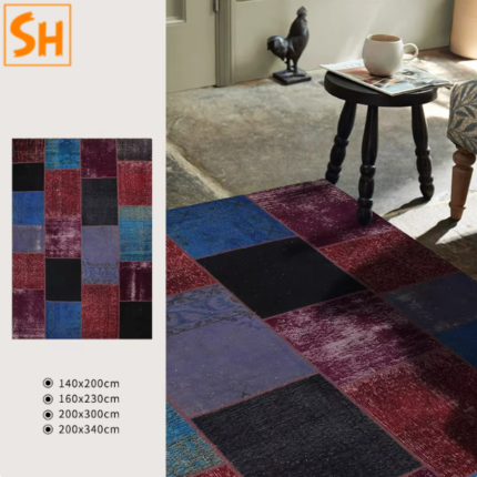 Thảm trang trí mảng ghép màu nghệ thuật GA2620