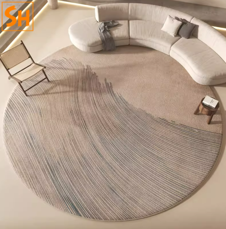 Thảm tròn đệm ghế sofa sang trọng BY0527 2 Thảm tròn đệm ghế sofa sang trọng BY0527