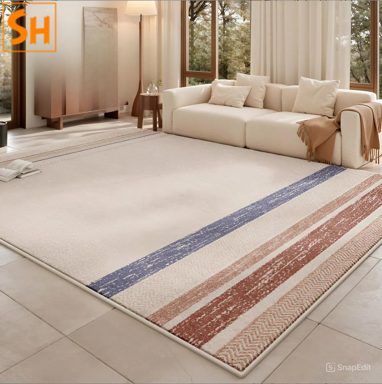Thảm sàn phòng khách mix màu sang trọng LN2785 Thảm sàn phòng khách mix màu sang trọng LN2785