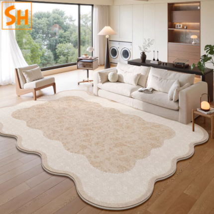 Thảm lót sofa viền lượn sóng chống trơn trượt LN9362