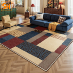 Thảm phòng khách họa tiết patchwork hiện đại JR1956