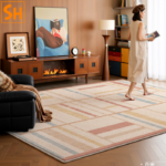 Thảm trải sàn sofa phong cách retro kiểu Mỹ JR9313