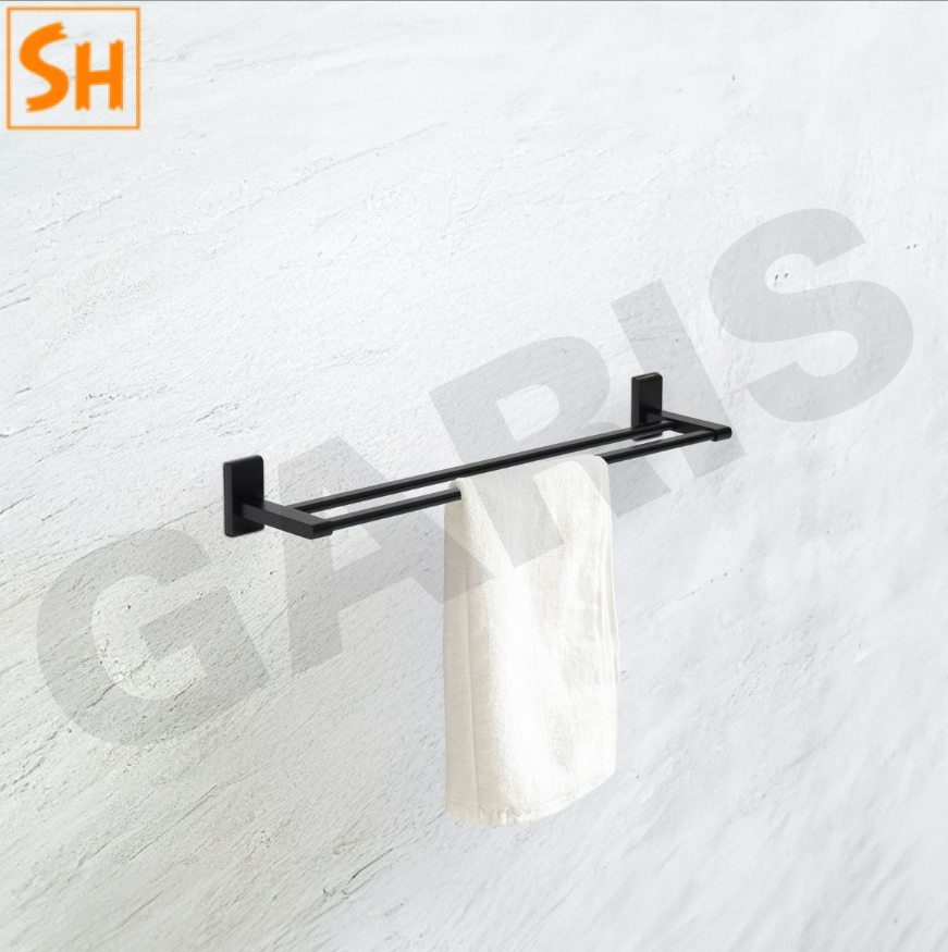 Giá để khăn tắm 2 ngăn dáng vuông GBB1R2 1 Giá để khăn tắm 2 ngăn dáng vuông GBB1R2
