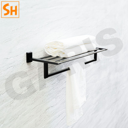 Giá để khăn tắm 3 ngăn dáng vuông GBB1R3