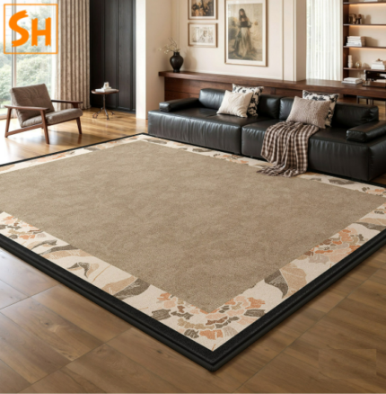 Thảm trải sàn hoa viền tân cổ điển DN2527