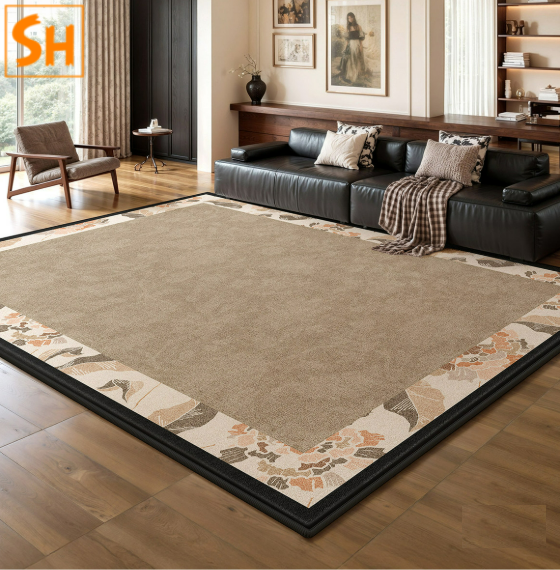 Thảm trải sàn hoa viền tân cổ điển DN2527 0 Thảm trải sàn hoa viền tân cổ điển DN2527