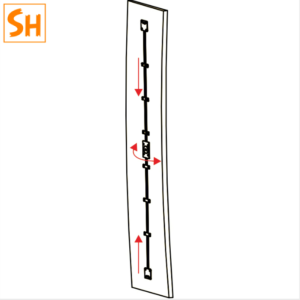 Thanh chống cong cánh tủ Imundex 7304900 5