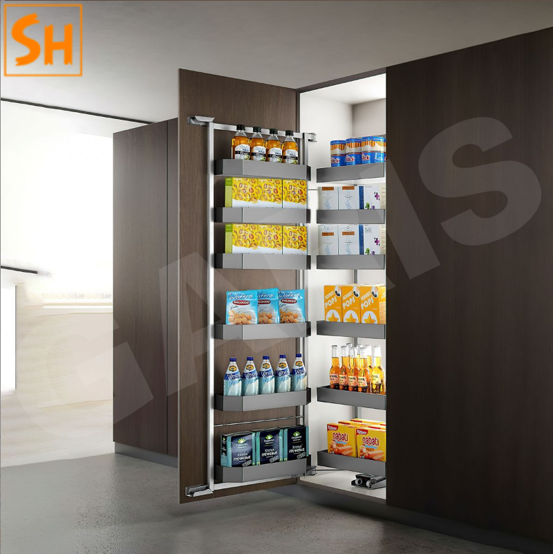 phụ kiện tủ bếp hệ thống lưu trữ tủ kho nhôm cao cấp 2026