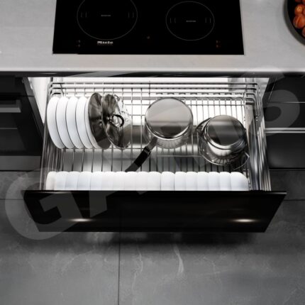 Giá bát đĩa inox 304 mạ chrome cánh kéo GARIS GDC2