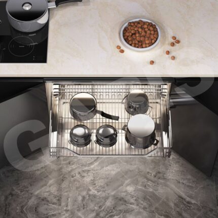Giá xoong nồi inox 304 mạ chrome cánh mở GARIS GP04C
