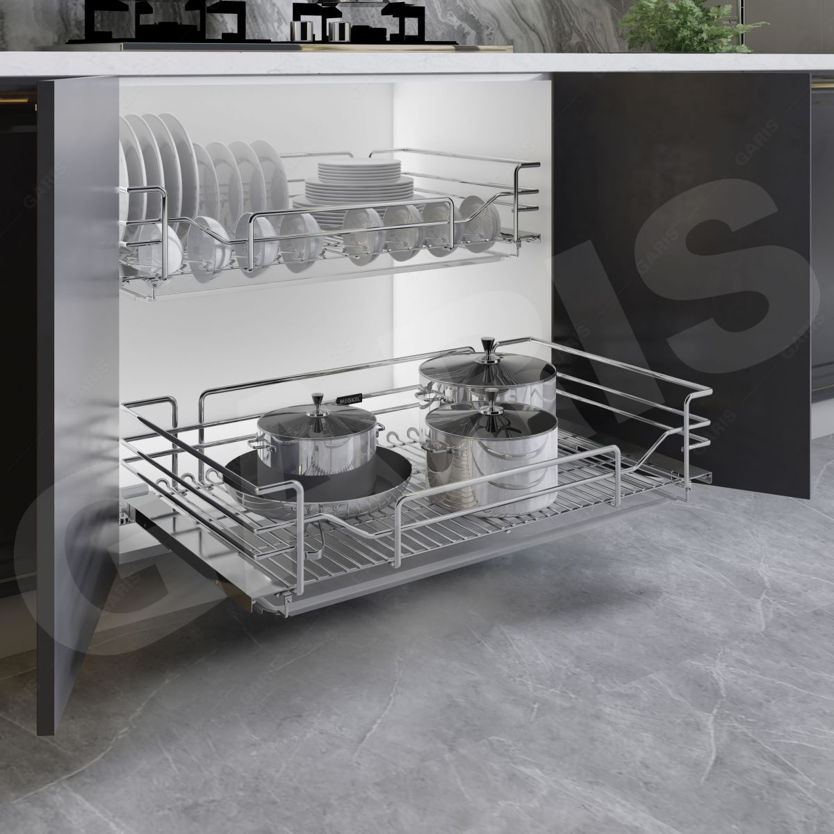Thiết kế rổ oval 2-in-1 GARIS GDV4